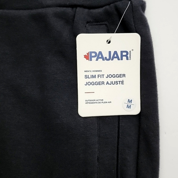NWT PAJAR Men's Black Slim Fit Jogger Casual Lightweight Cotton Blend Size M - Picture 10 of 14